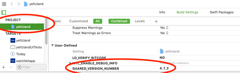 User defined build property