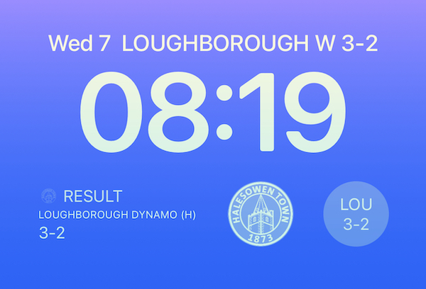 Screenshot of the new lock screen widgets